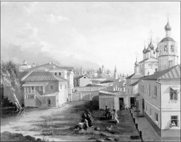 Неизв художник Московский дворик близ Волхонки 1830е гг Кабак это был - фото 4
