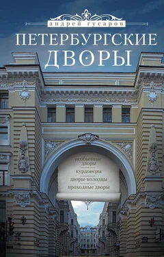 Андрей Гусаров Петербургские дворы. Необычные дворы, курдонеры, дворы-колодцы, проходные дворы обложка книги