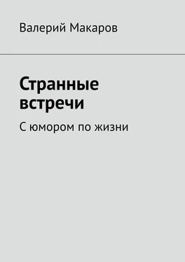 Валерий Макаров Странные встречи. С юмором по жизни обложка книги