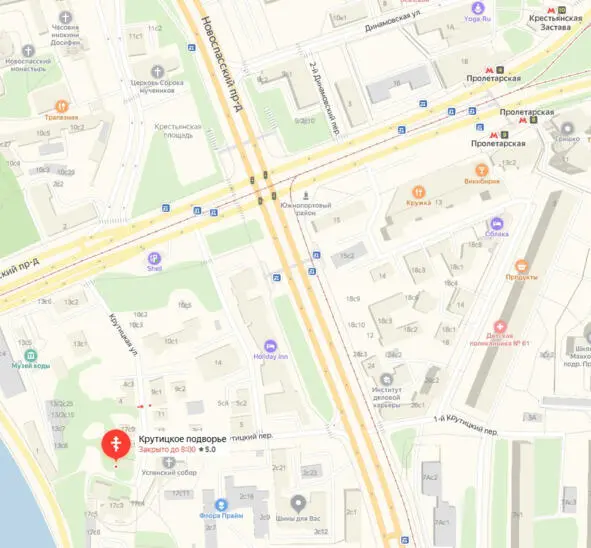 Карта расположения Крутицкого подворья В Крутицком подворье сохранилось много - фото 118