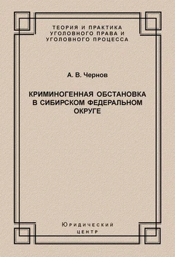 Анатолий Чернов Криминогенная обстановка в Сибирском федеральном округе обложка книги