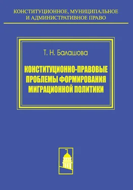 Татьяна Балашова Конституционно-правовые проблемы формирования миграционной политики