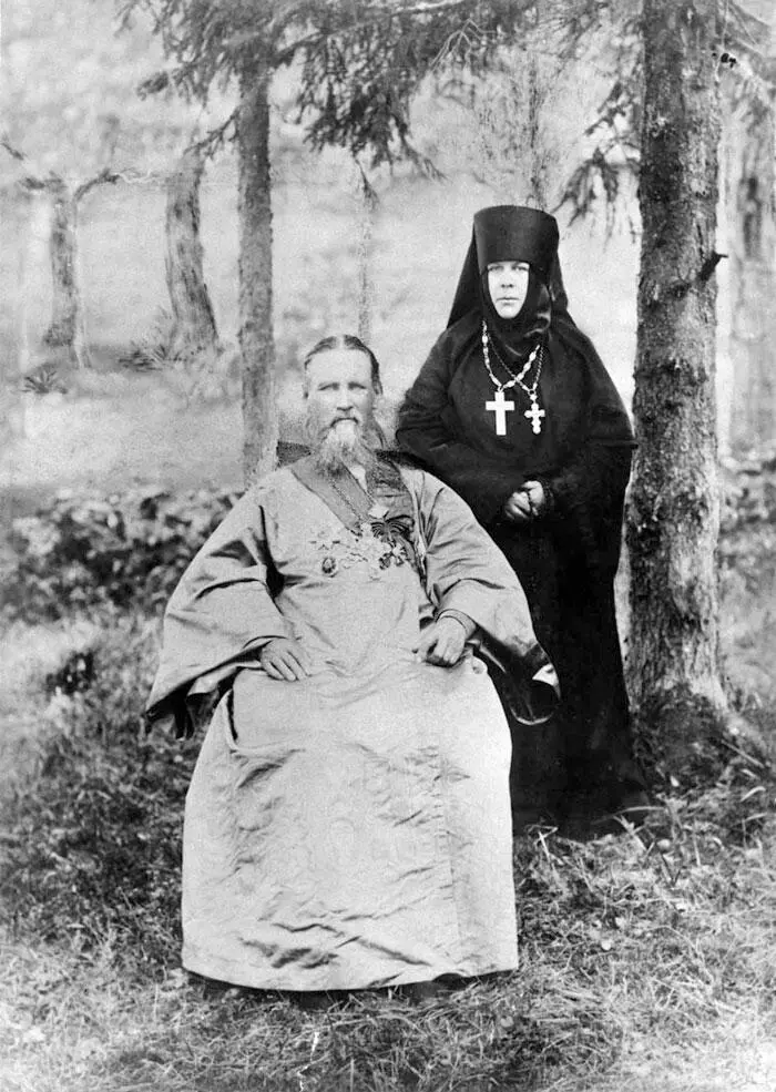 Игумения Таисия с о Иоанном Кронштадтским Около 1903 В 1910 г кафедру - фото 7