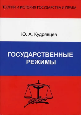 Юрий Кудрявцев Государственные режимы обложка книги