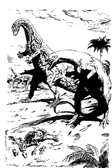 7 TERATOSAURUS И PLATEOSAURUS 1947 год рисунок пером и тушью на бумаге - фото 8