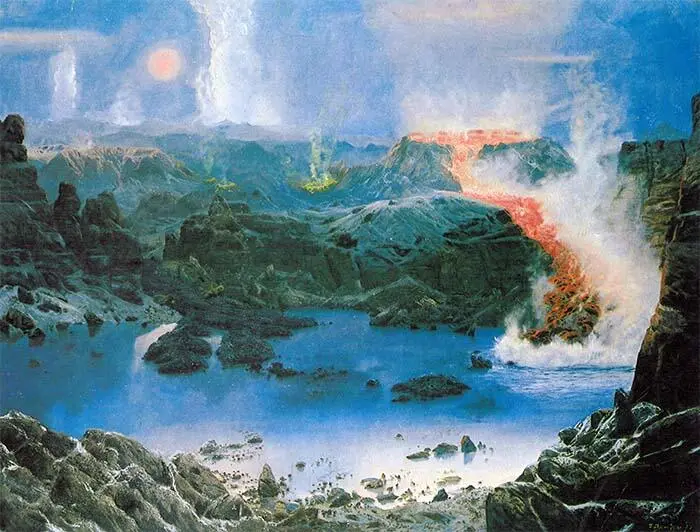 II AZOIKUM IV 1977 год масляная живопись на холсте 120х155 см Вч Зоо - фото 39