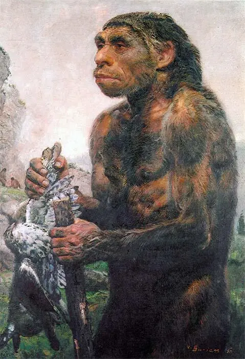 III HOMO SAPIENS NEANDERTHALENSIS Большой портрет неандертальца 1950 - фото 41