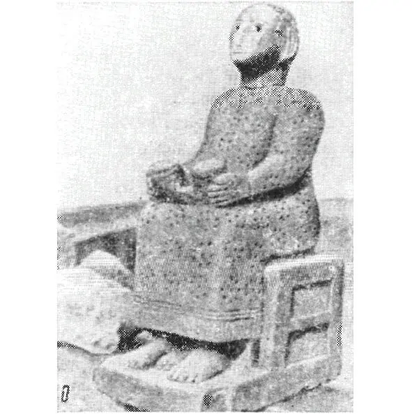 The statue of the king 9th 7th centuries BC North Ethiopia Reconstruction - фото 1