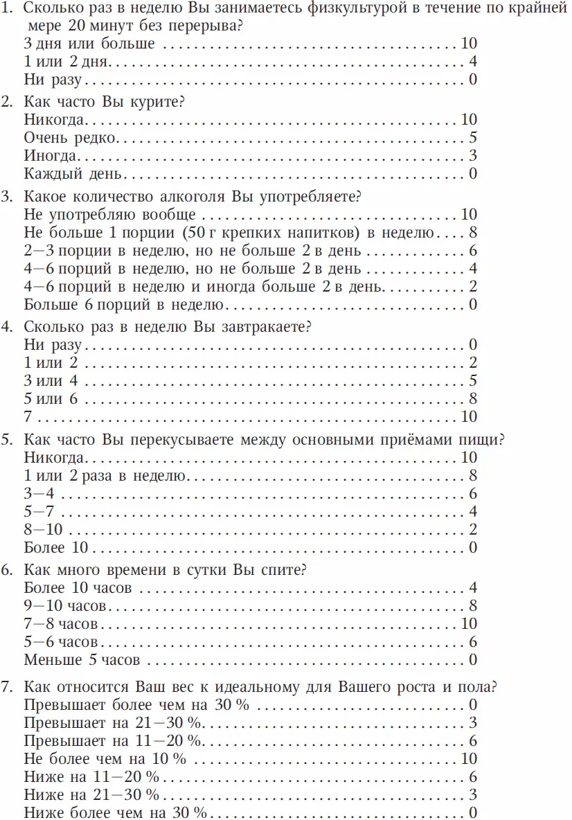 Интерпретация 6070 очков Ваше отношение к собственному здоровью следует - фото 2