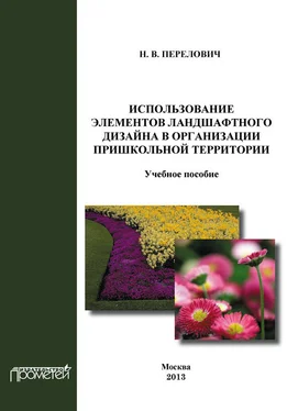 Наталья Перелович Использование элементов ландшафтного дизайна в организации пришкольной территории обложка книги