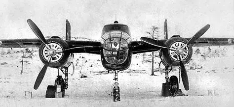 Б25 Митчелл на зимнем аэродроме Поступившая в ГУСМП в 1947 г немецкая - фото 11