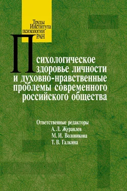 Сборник статей Психологическое здоровье личности и духовно-нравственные проблемы современного российского общества обложка книги