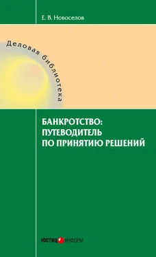 Евгений Новоселов Банкротство: путеводитель по принятию решений обложка книги