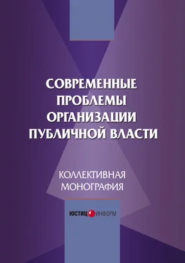 Коллектив авторов Современные проблемы организации публичной власти обложка книги