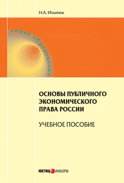 Наталья Игнатюк Основы публичного экономического права России. Учебное пособие