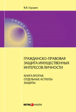 Владислав Груздев Гражданско-правовая защита имущественных интересов личности. Книга 2. Отдельные аспекты защиты обложка книги