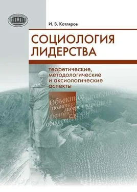 Игорь Котляров Социология лидерства. Теоретические, методологические и аксиологические аспекты обложка книги