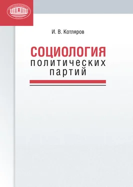 Игорь Котляров Социология политических партий обложка книги