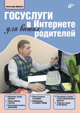 Александр Щербина Госуслуги в Интернете для ваших родителей обложка книги