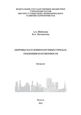 Надежда Маланичева Здоровье населения в крупных городах: тенденции и особенности обложка книги