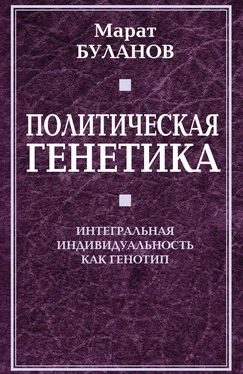 Марат Буланов Политическая генетика. Интегральная индивидуальность как генотип обложка книги