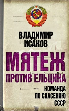 Владимир Исаков Мятеж против Ельцина. Команда по спасению СССР обложка книги