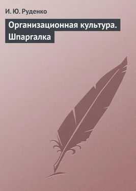 И. Руденко Организационная культура. Шпаргалка обложка книги