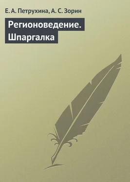 Е. Петрухина Регионоведение. Шпаргалка обложка книги