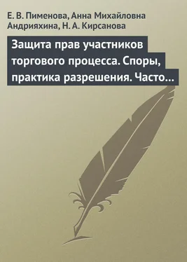 Елена Пименова Защита прав участников торгового процесса. Споры, практика разрешения, часто задаваемые вопросы и ответы на них обложка книги