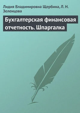 Л. Зеленцова Бухгалтерская финансовая отчетность. Шпаргалка