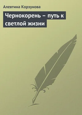 Алевтина Корзунова Чернокорень – путь к светлой жизни обложка книги