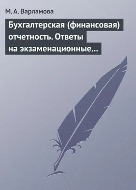 М. Варламова Бухгалтерская (финансовая) отчетность. Ответы на экзаменационные билеты обложка книги