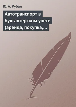 Юлия Рубан Автотранспорт в бухгалтерском учете (аренда, покупка, наем сотрудников). Практическое пособие обложка книги