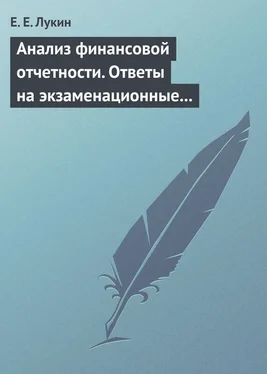 Евгений Лукин Анализ финансовой отчетности. Ответы на экзаменационные вопросы обложка книги