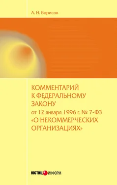 Александр Борисов Комментарий к Федеральному закону от 12 января 1996 г. №7-ФЗ «О некоммерческих организациях» (постатейный) обложка книги