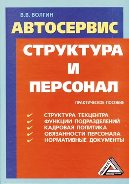 Владислав Волгин Автосервис. Структура и персонал: Практическое пособие обложка книги