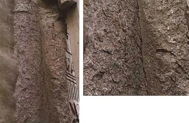 Угол гранитной постройки в Луксорском храме Если это вырублено из - фото 256
