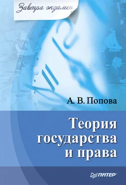 Анна Попова Теория государства и права обложка книги