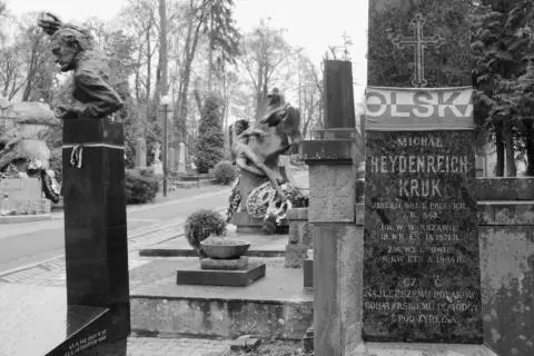 Polish tomb at the Lychakiv cemetery The word Poland on a piece of cloth has - фото 22