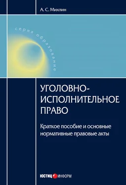 А. Михлин Уголовно-исполнительное право: Краткое пособие и основные нормативные правовые акты обложка книги