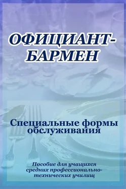 Илья Мельников Официант-бармен. Специальные формы обслуживания обложка книги