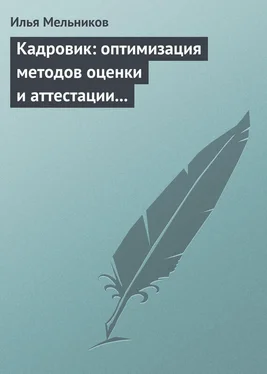 Илья Мельников Кадровик: оптимизация методов оценки и аттестации персонала обложка книги