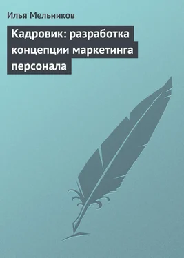 Илья Мельников Кадровик: разработка концепции маркетинга персонала обложка книги