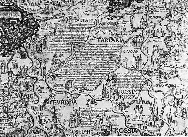 Иллюстрация 1 Фрагмент карты мира mappa mundi Фра Мауро Факсимиле - фото 1