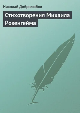 Николай Добролюбов Стихотворения Михаила Розенгейма обложка книги