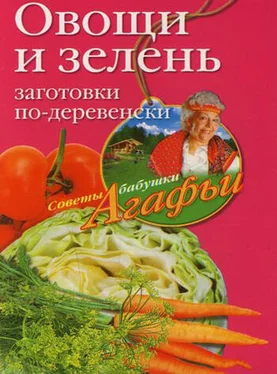 Агафья Звонарева Овощи и зелень. Заготовки по-деревенски обложка книги