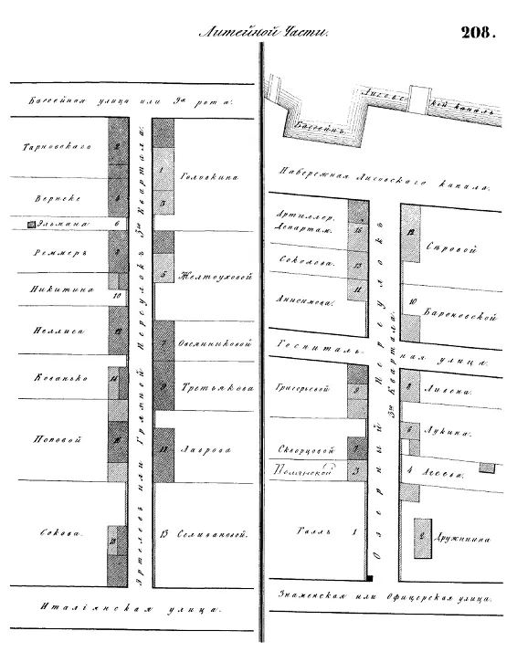План Эртелева переулка Из атласа Н Цылова за 1849 г Как далее отмечает АА - фото 2