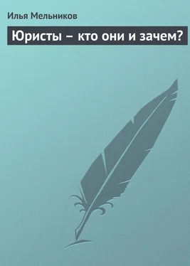 Илья Мельников Юристы – кто они и зачем? обложка книги