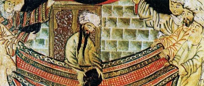 Рис Пр1 Пророк Мухаммед поднимает с покрывала святыню святынь всех мусульман - фото 20