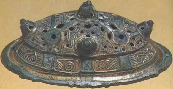 Скандинавская серебряная круглая фибула из Гнездовского клада - фото 171